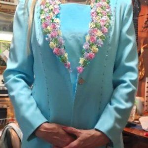 Mariella Ferretti Fitted Jacket Vintage Scalloped